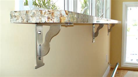 metal wall brackets for countertops|surface mounted countertop brackets.